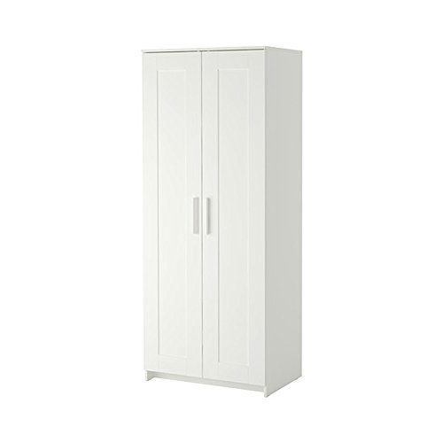 Brimnes Home Schlafzimmer Kleiderschrank mit 2 Türen, Weiß
