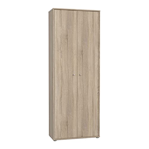 FORTE TEMPRA 2 Schrank mit 2 Türen, Holzwerkstoff, Sonoma Eiche, 73.7 x 197.5 x 34.8 cm