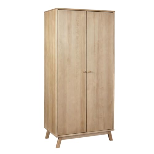 Meble Doktór Kleiderschrank aus Holz 189x90x55 cm - Groß Kleiderschrank - mit Kleiderstange und 5 Regale – Schlafzimmerschrank - für das Schlafzimmer - Zur Garderobe