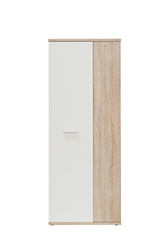 FORTE Net106 Mehrzweckschrank 2 Türen, Holzwerkstoff, Sonoma Eiche +, 68.90 x 34.79 x 179.1 cm